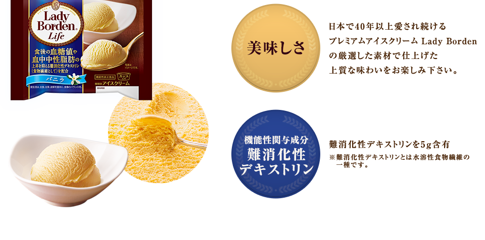 美味しさ 機能性関与成分難消化性デキストリン