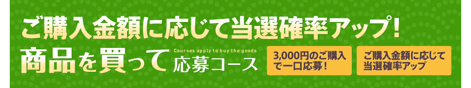 ���w�����z�ɉ����ē��I�m���A�b�v!���i�𔃂��ĉ���R�[�X 3,000�~�̂��w���ň������! ���w�����z�ɉ����ē��I�m���A�b�v