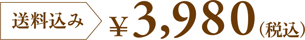 送料込み3980円(税込)