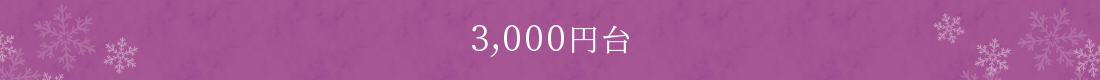 3,000円台