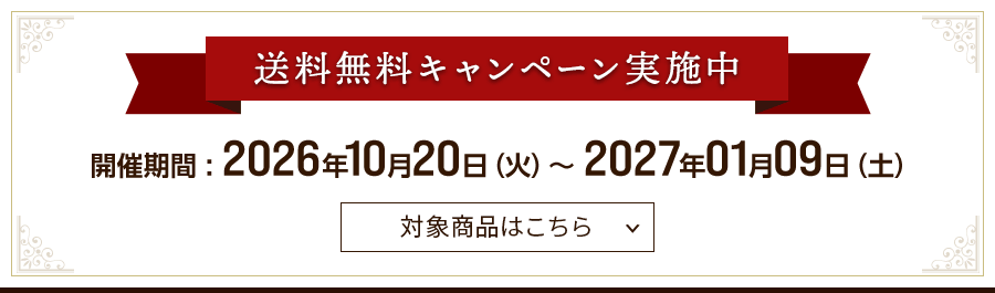 送料無料キャンペーン実施中