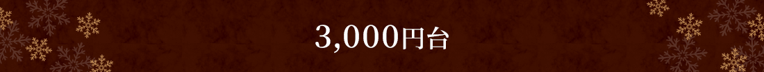3,000円台