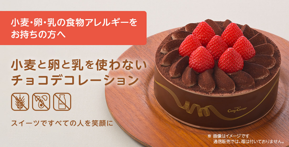 小麦と卵と乳を使わないチョコデコレーション