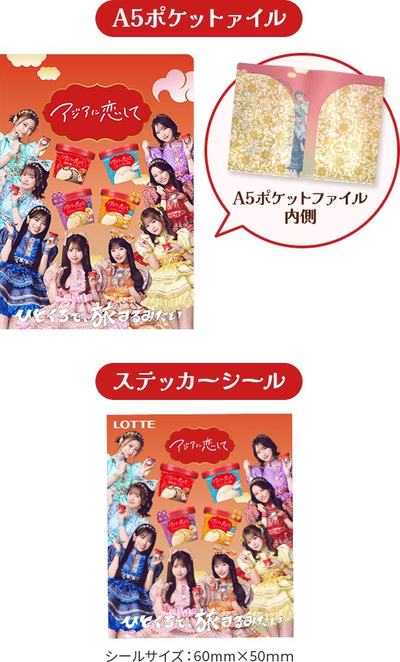 A5ポケットファイル＋ステッカーシール