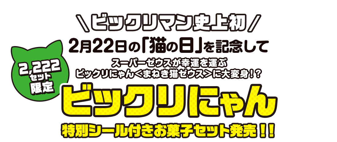 ビックリにゃん特別シール付きお菓子セット: チョコレート|LOTTE GROUP