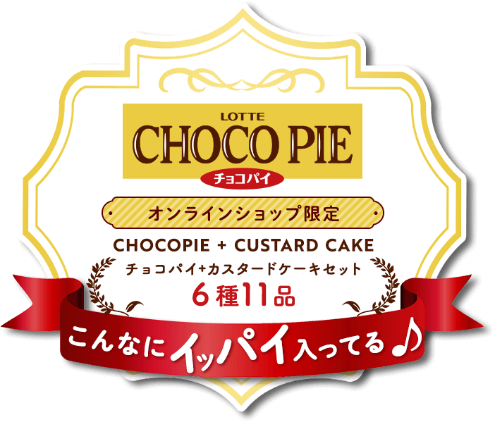 オンラインショップ限定 チョコパイ+カスタードケーキセット 6種11品