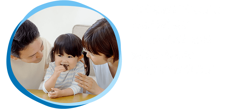 小さなおこさまにもちょうど良いミニサイズだから家族みんなの“お揃い”おやつに