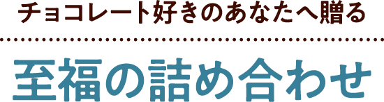 チョコレート好きのあなたへ贈る至福の詰め合わせ