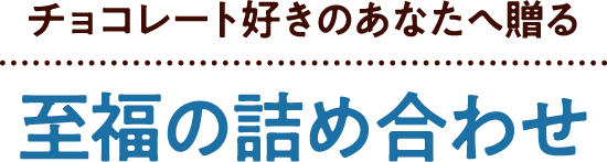 チョコレート好きのあなたへ贈る至福の詰め合わせ