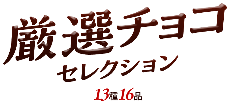 厳選チョコセレクション 13種16品