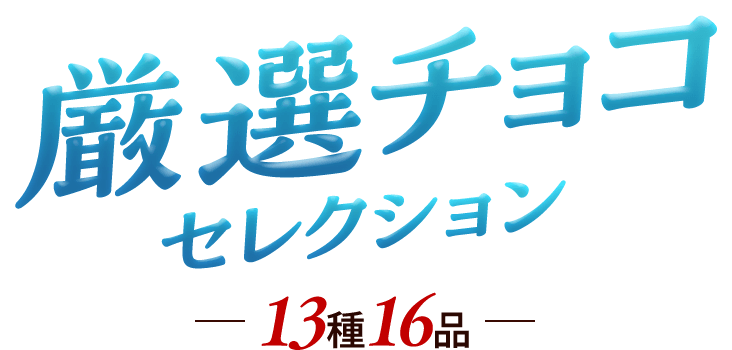 厳選チョコセレクション 13種16品