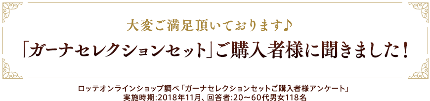 「ガーナセレクションセット」ご購入者様に聞きました!