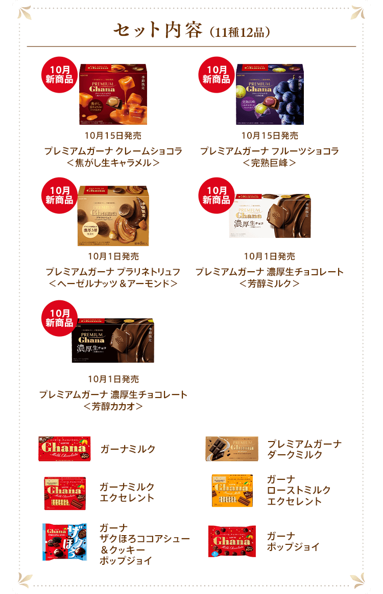 ガーナセレクションギフトBOX第24弾: |LOTTE GROUP公式オンラインモール