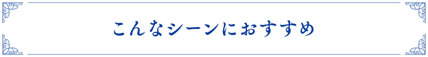こんなシーンにおすすめ
