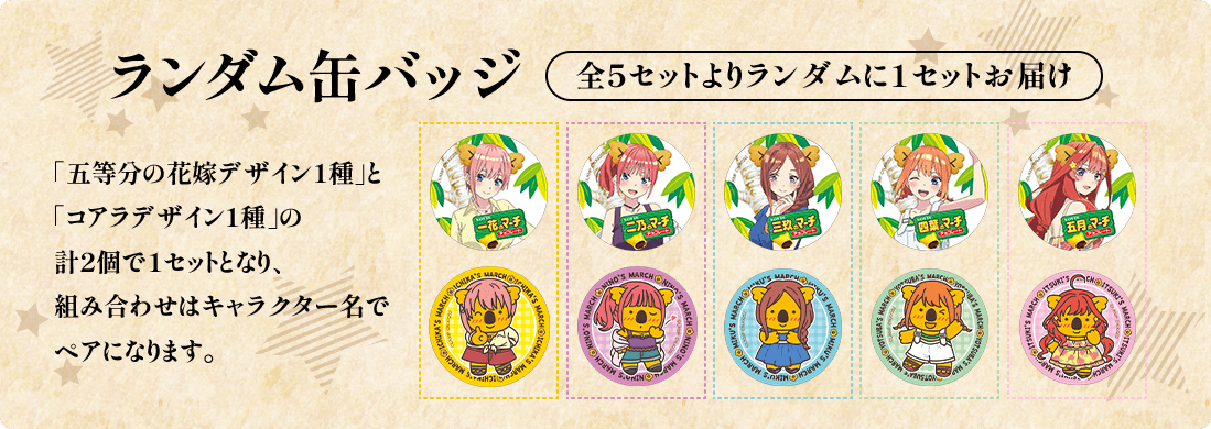 ランダム缶バッジ