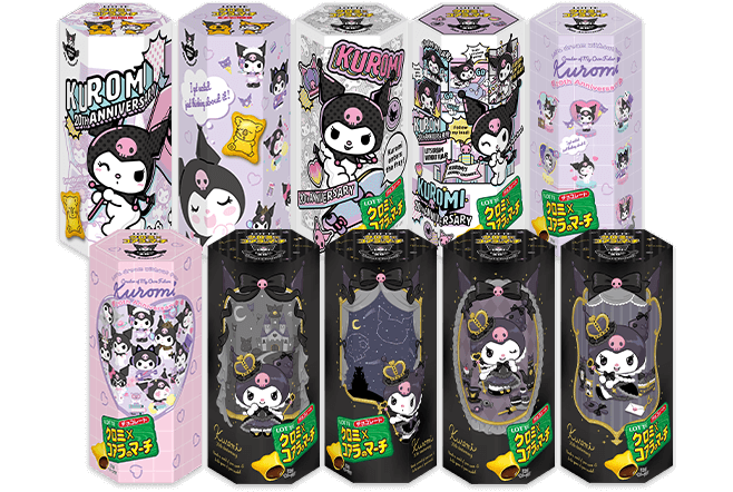 LOTTEコアラのマーチ✖️サンリオキャラクターズ3点セット ホワイトデーシーズンに向けた、コアラのマーチくんとサンリオ
