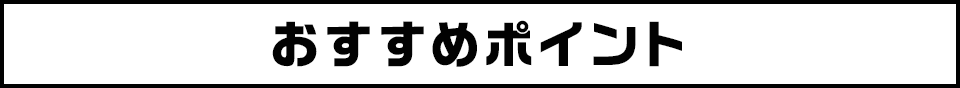 おすすめポイント