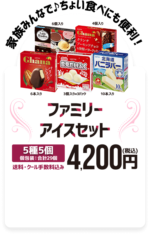 ファミリーアイスセット