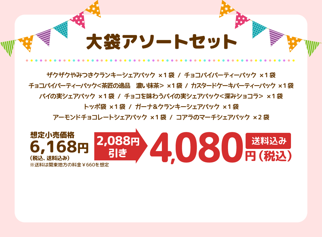 大袋アソートセット　送料込み