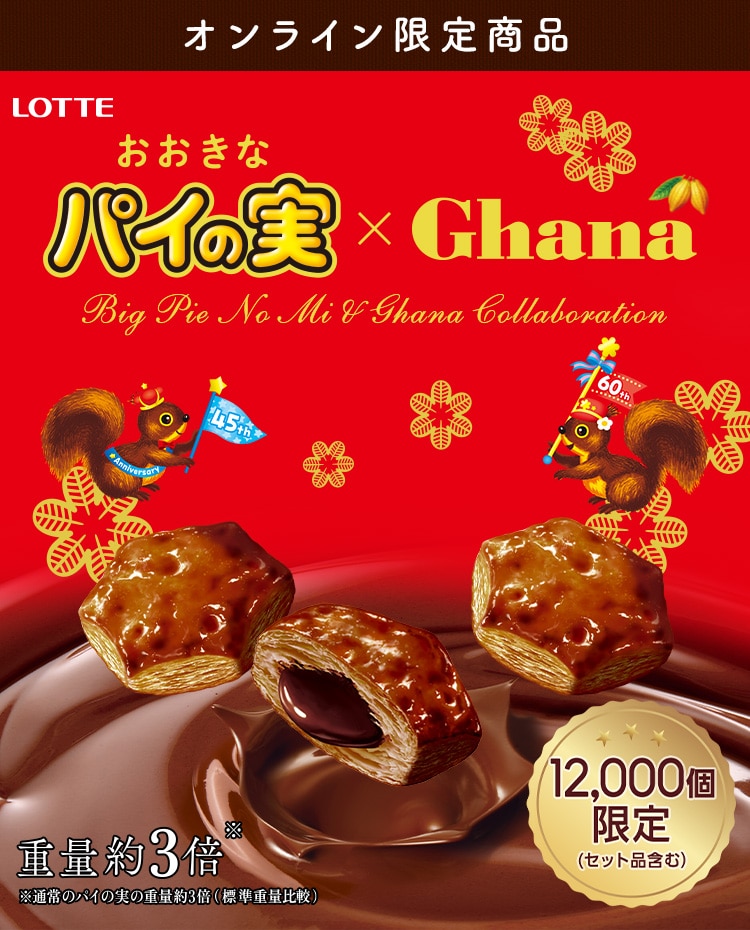 オンライン限定 おおきなガーナパイの実: |LOTTE GROUP公式オンライン  