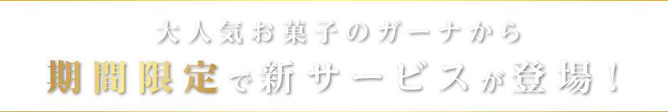 大人気お菓子のガーナから期間限定で新サービスが登場！