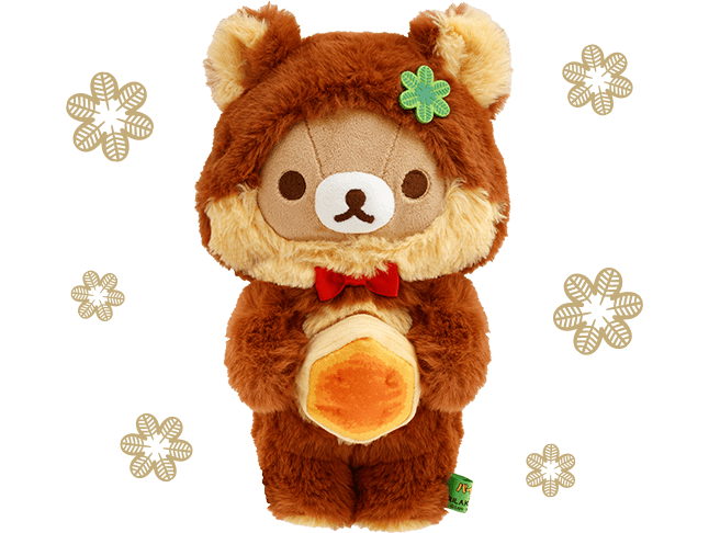 リラックマ パイの実コラボ　ぬいぐるみ 3体セット リラックマとロッテ「パイの実」がコラボレーション！ 特別な