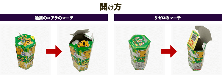 パッケージ開け方