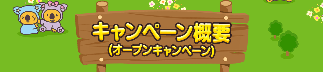 キャンペーン概要(オープンキャンペーン)