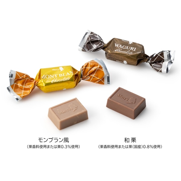 2種の栗チョコレート 43g入【メリーチョコレート】 2種の栗チョコレート
