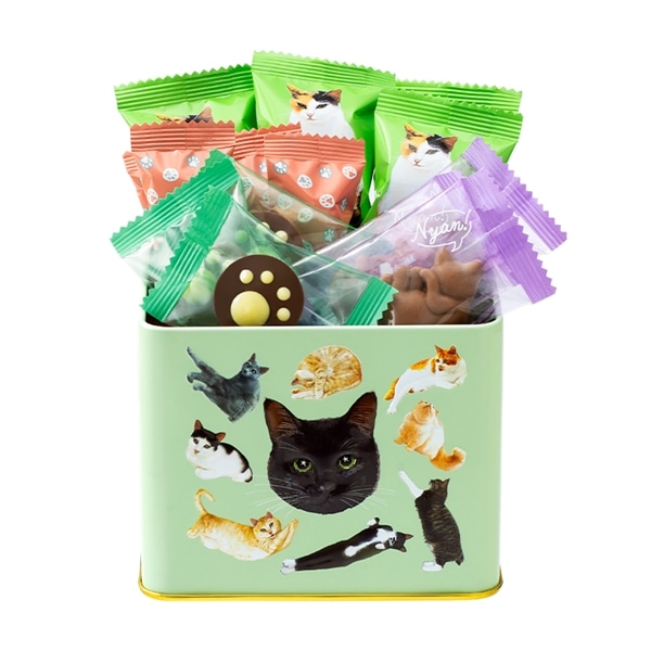 ねこみゃみれ みゃみれ缶 14個入【メリーチョコレート】 ねこみゃみれ みゃみれ缶 14個入