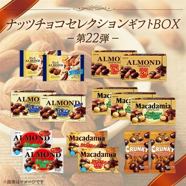 【送料込】ナッツチョコセレクションギフトBOX第22弾
