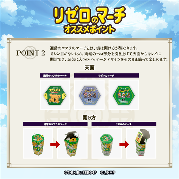 2026年2月24日正午より販売開始【送料込】リゼロのマーチ<コアラのマーチver.> コアラのマーチver.