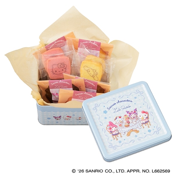 <サンリオキャラクターズ>ティータイム缶(9個入)【銀座コージーコーナー】 <サンリオキャラクターズ>ティータイム缶(9個入)