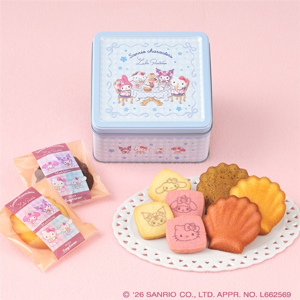 <サンリオキャラクターズ>ティータイム缶(9個入)【銀座コージーコーナー】 <サンリオキャラクターズ>ティータイム缶(9個入)