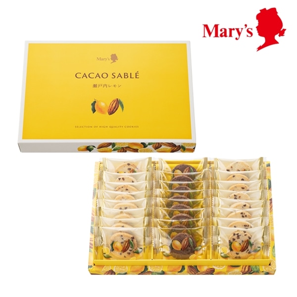 カカオサブレ 瀬戸内レモン 24枚入【メリーチョコレート】 24枚入