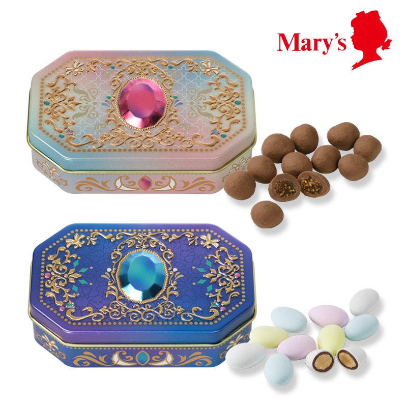 メリー　ジャミーラ　全6種セット キラキラ　チョコレート　缶 ジャミーラ｜バレンタインコレクション2024｜メリーチョコレート