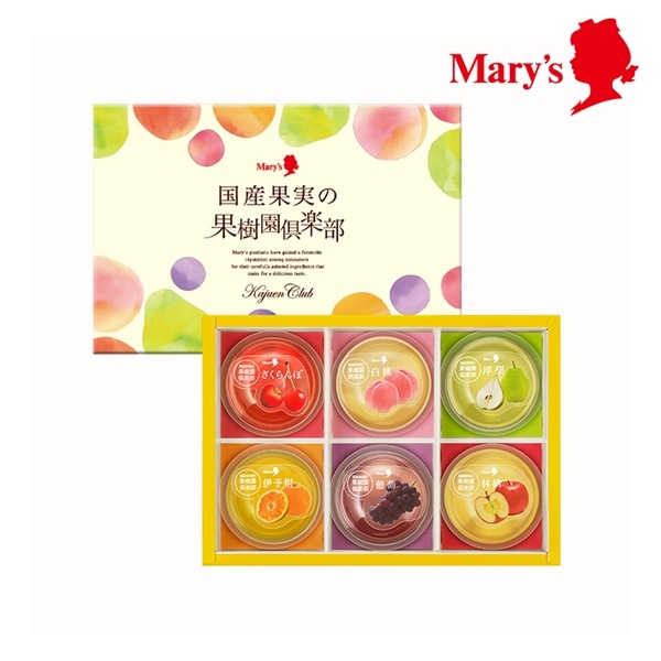 国産果実の果樹園倶楽部 6個入【メリーチョコレート】