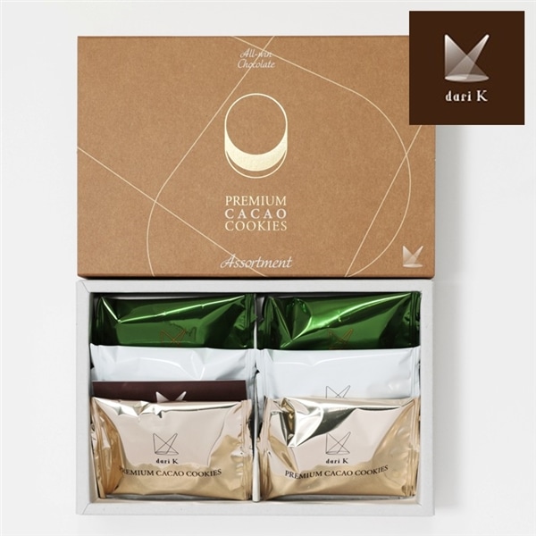 カカオサンドクッキー6枚（ミルク・ホワイト・抹茶）【dari K】