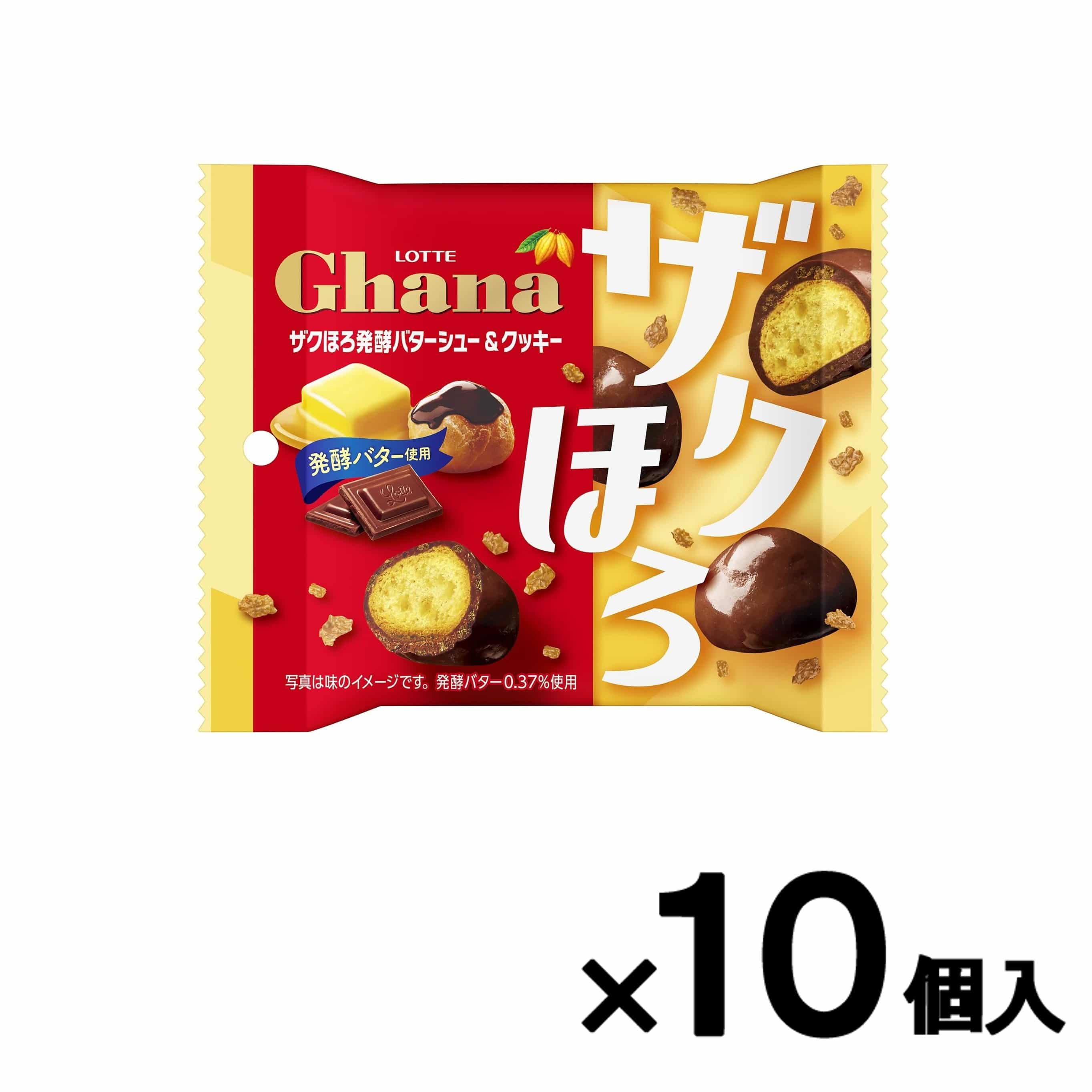 【会員限定アウトレット】ガーナ　ザクほろ発酵バターシュー＆クッキー　ポップジョイ　10個セット