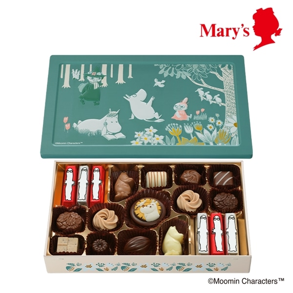 「ムーミン×メリーチョコレート 」ムーミンたちと穏やかな森(アソートチョコレート) 19個入【メリーチョコレート】