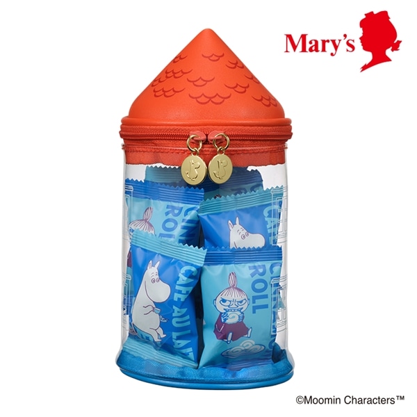 「ムーミン×メリーチョコレート 」ムーミンやしき ポーチ(2種のクランチチョコレート) 8個入【メリーチョコレート】