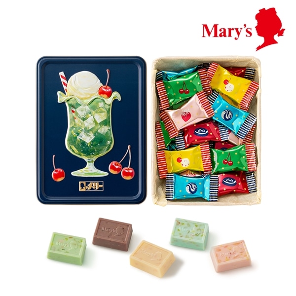 はじけるキャンディチョコレート。 アソートメント缶 18個入【メリーチョコレート】