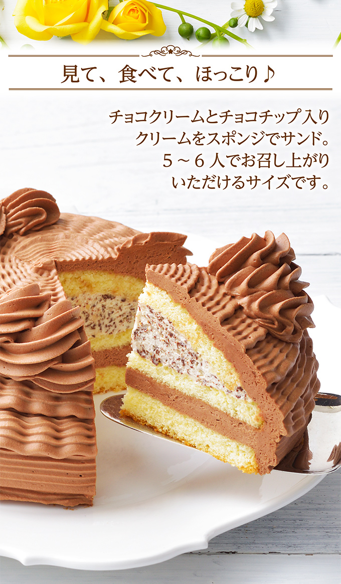 プリティショコラのデコレーション(5号)