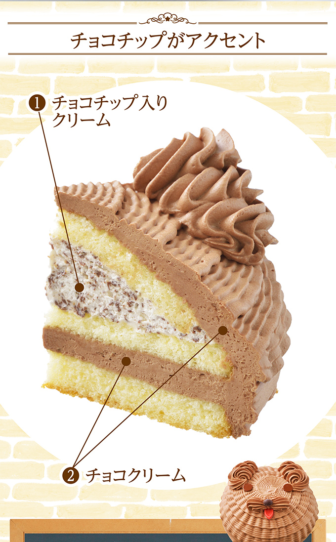 プリティショコラのデコレーション(5号)