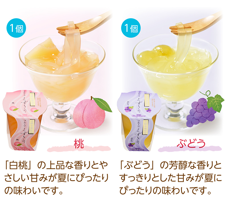 フルーツくずきり(4個入)【銀座コージーコーナー】