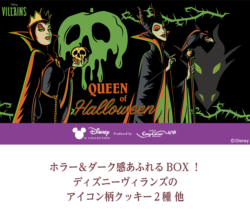 <ディズニー>ヴィランズ焼菓子BOX(4個入)【銀座コージーコーナー】