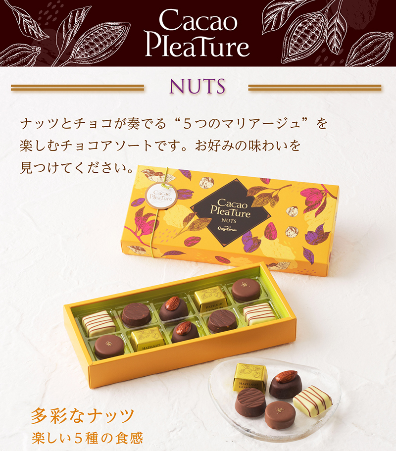 <カカオプレチュール>ナッツ(10個入)【銀座コージーコーナー】