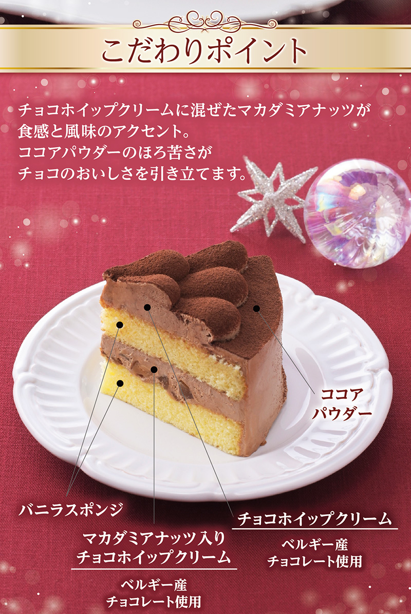 【送料込】クリスマスチョコレートケーキ(5号)【銀座コージーコーナー】