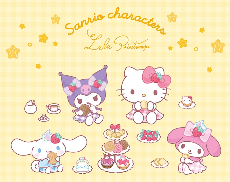 ＜サンリオキャラクターズ＞ティータイムポーチ(6個入)【銀座コージーコーナー】