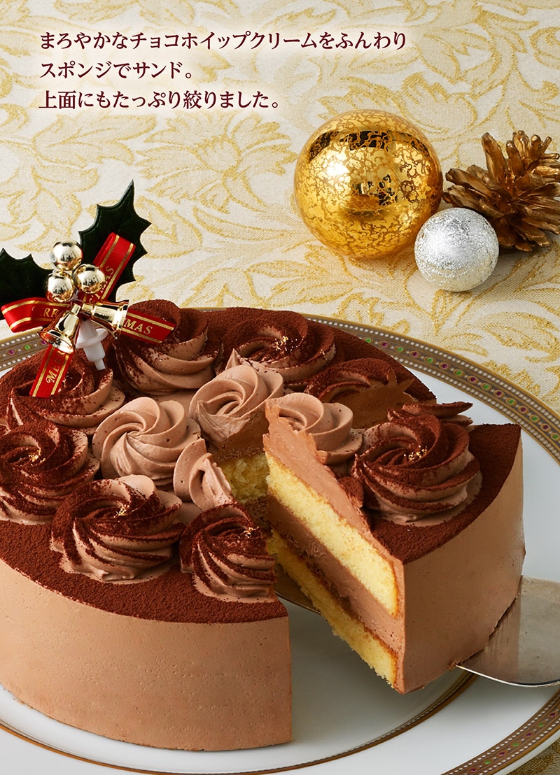 【送料込】クリスマスチョコレートケーキ（5号）【銀座コージーコーナー】